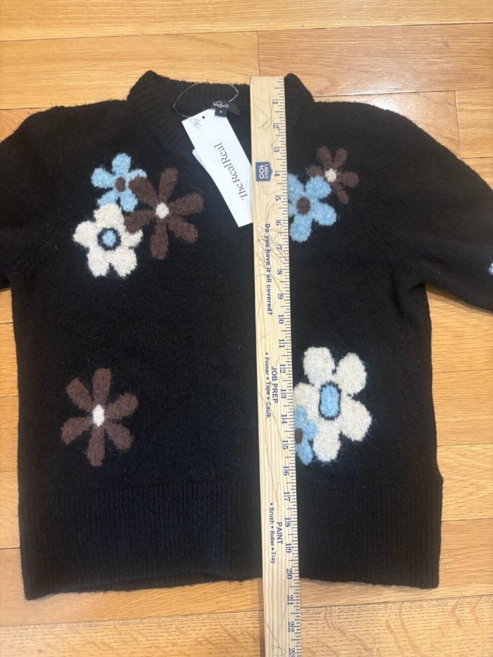 Rails Size Small (S) Floral Embroidered Mock Neck Pullover Sweater - Picture 4 of 4